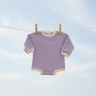 Terry Toweling Romper - Lavender