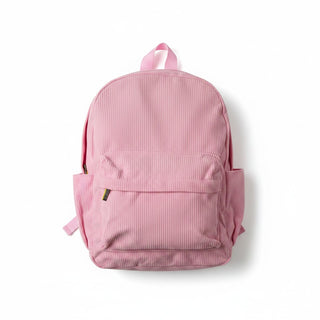 Corduroy Backpack - Pastel Pink - NO CUSTOMISATION CURRENTLY AVAILABLE