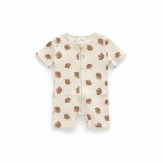 Short Sleeve Sleepsuit - Seashell