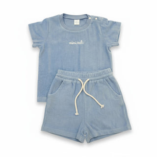 Terry Toweling Summer Set - Light Blue
