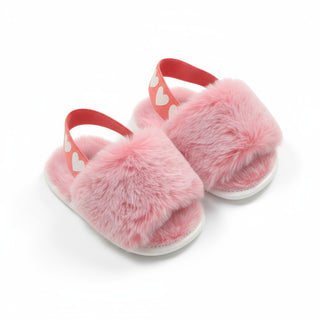 Pink Fluffy Sandals