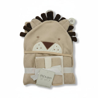 Hooded Towel & Washcloths - Lion