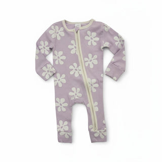 Long Sleeve Sleepsuit - Lavender Floral