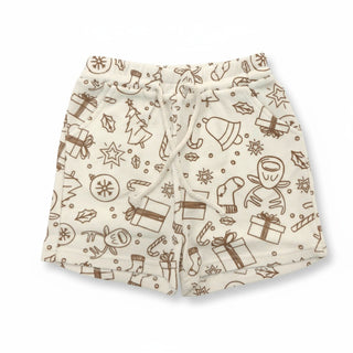 Christmas Summer Set - Beige Print