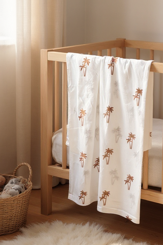 Muslin Wrap - Palm Tree