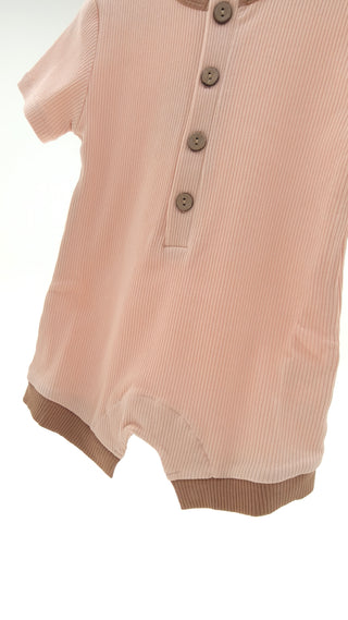 Basics Romper - Salmon