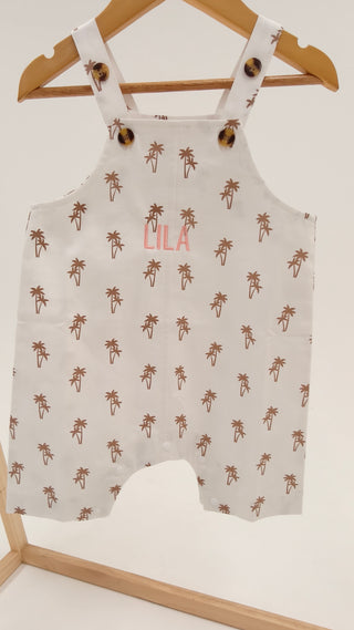 Short Overalls - Palm Tree