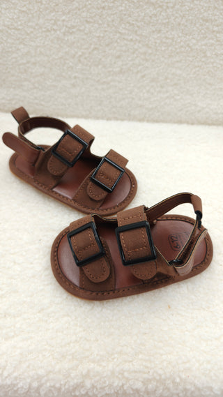 Chocolate Buckle Sandals