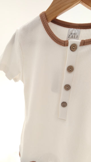 Basics Romper - White