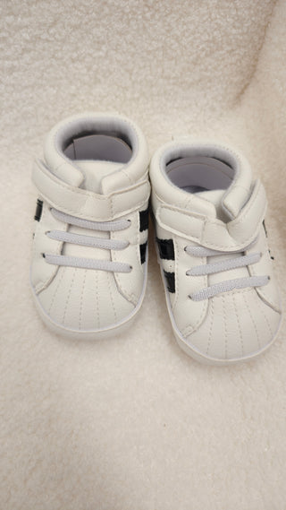 PU Black Stripe Shoes