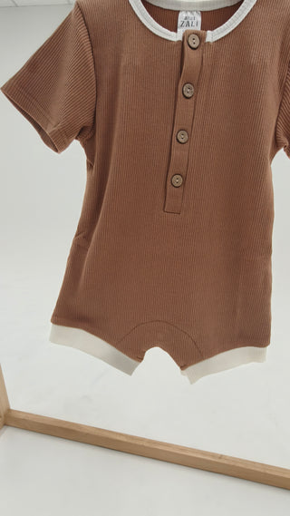Basics Romper - Light Brown