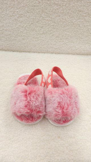 Pink Fluffy Sandals