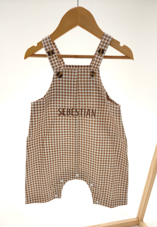 Short Overalls - Gingham