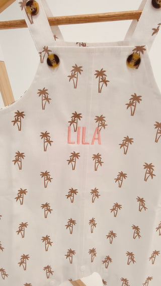 Short Overalls - Palm Tree