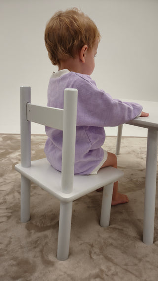 Terry Toweling Romper - Lavender