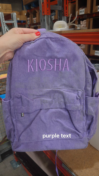 Personalised Backpack - Purple