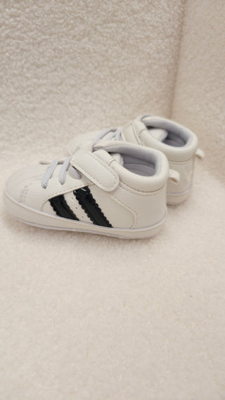 PU Black Stripe Shoes
