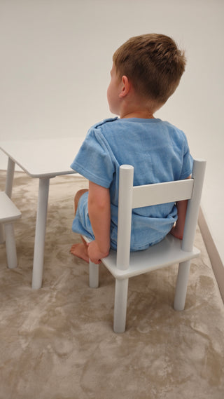 Terry Toweling Summer Set - Light Blue