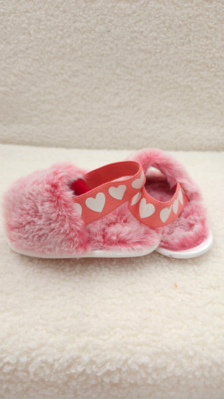 Pink Fluffy Sandals
