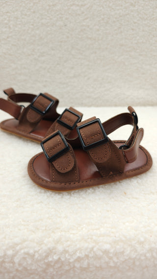 Chocolate Buckle Sandals