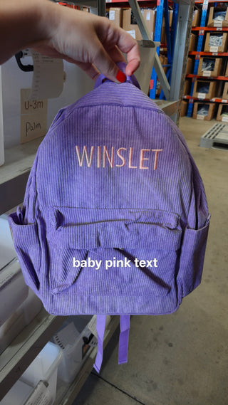Personalised Backpack - Purple