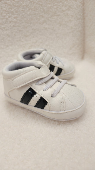 PU Black Stripe Shoes