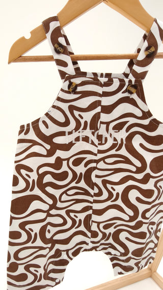 Short Overalls - Chocolate Wave