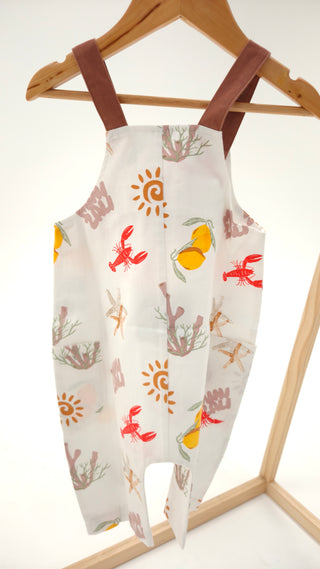 Baggy Overalls - Lobster Lemon