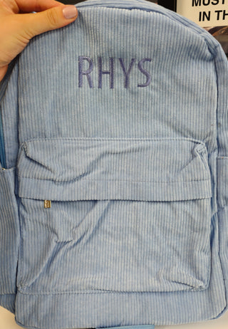 Personalised Backpack - Blue