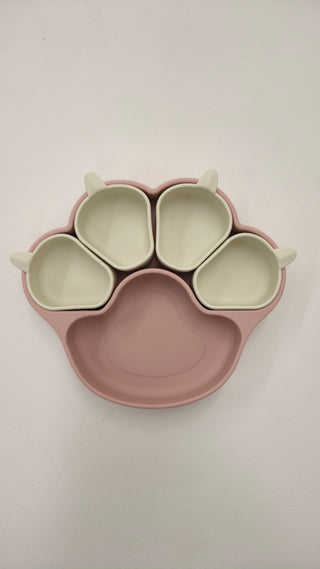 Silicone Paw Print Plate - Pink