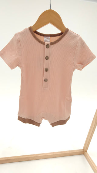 Basics Romper - Salmon