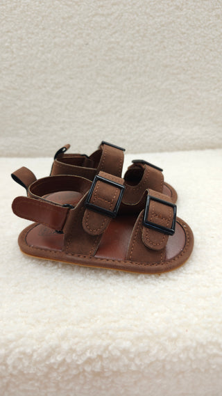 Chocolate Buckle Sandals
