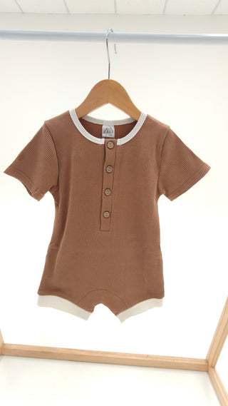 Basics Romper - Light Brown